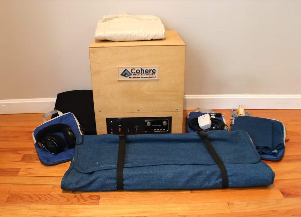 Cohere meditation mat complete setup